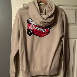 Ohio State Buckeyes Beige Hoodie